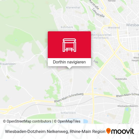 Wiesbaden-Dotzheim Nelkenweg Karte