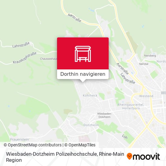 Wiesbaden-Dotzheim Polizeihochschule Karte