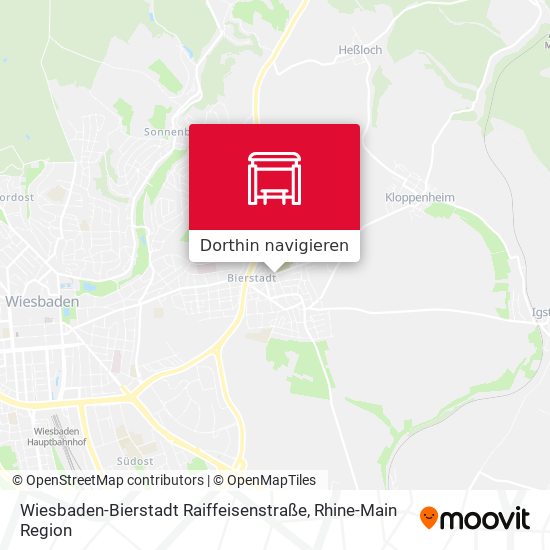 Wiesbaden-Bierstadt Raiffeisenstraße Karte