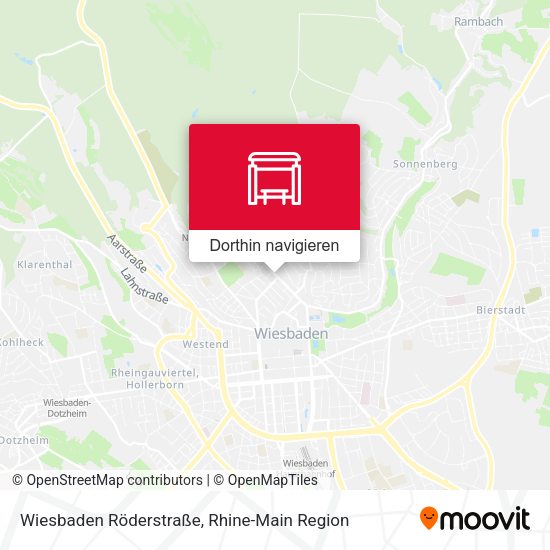Wiesbaden Röderstraße Karte
