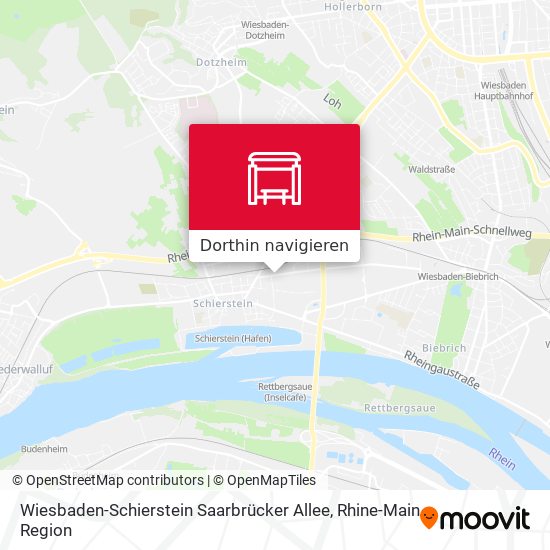 Wiesbaden-Schierstein Saarbrücker Allee Karte