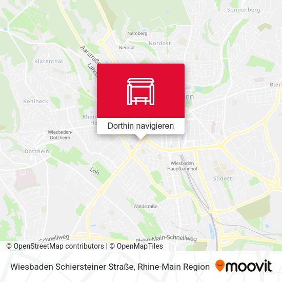 Wiesbaden Schiersteiner Straße Karte