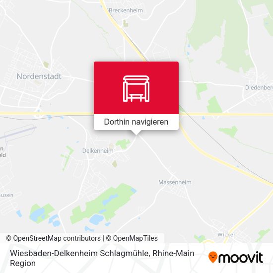 Wiesbaden-Delkenheim Schlagmühle Karte