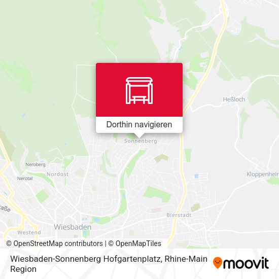 Wiesbaden-Sonnenberg Hofgartenplatz Karte