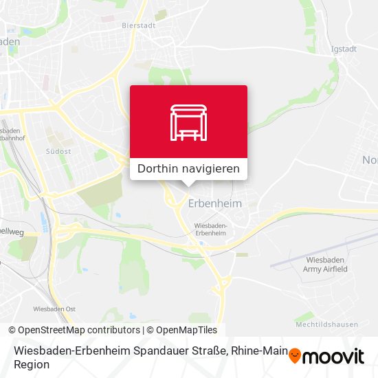 Wiesbaden-Erbenheim Spandauer Straße Karte