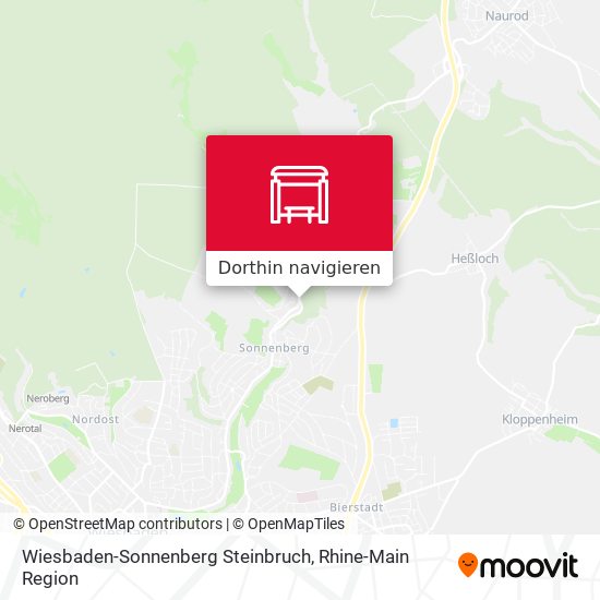 Wiesbaden-Sonnenberg Steinbruch Karte