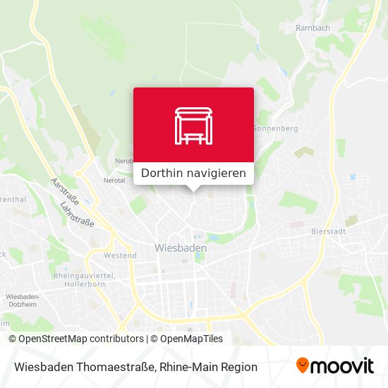 Wiesbaden Thomaestraße Karte