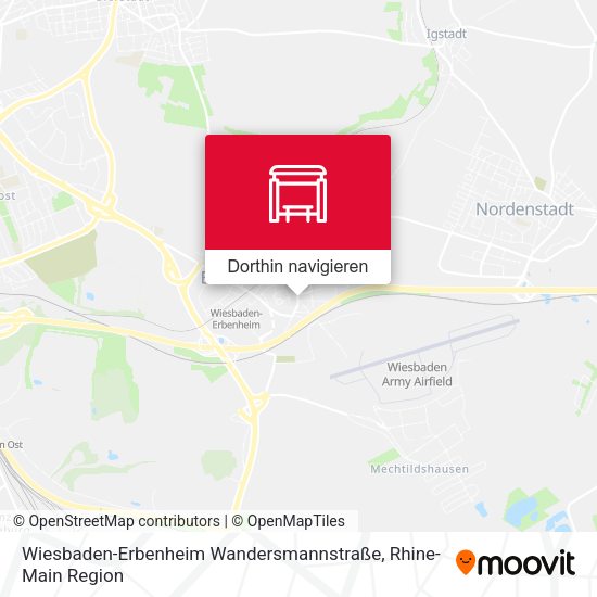 Wiesbaden-Erbenheim Wandersmannstraße Karte