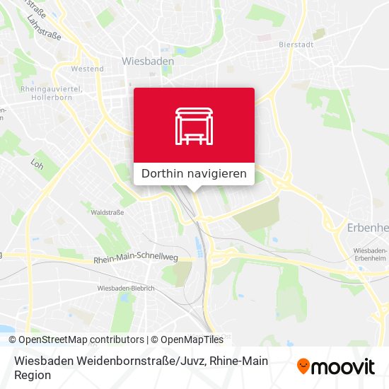 Wiesbaden Weidenbornstraße / Juvz Karte