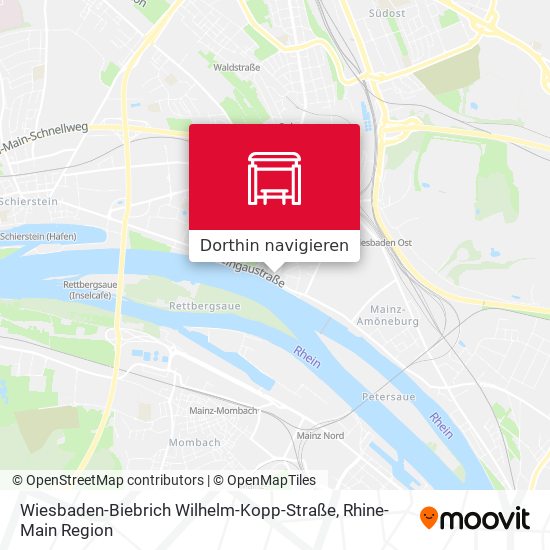 Wiesbaden-Biebrich Wilhelm-Kopp-Straße Karte