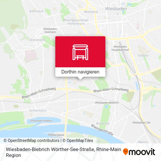 Wiesbaden-Biebrich Wörther-See-Straße Karte