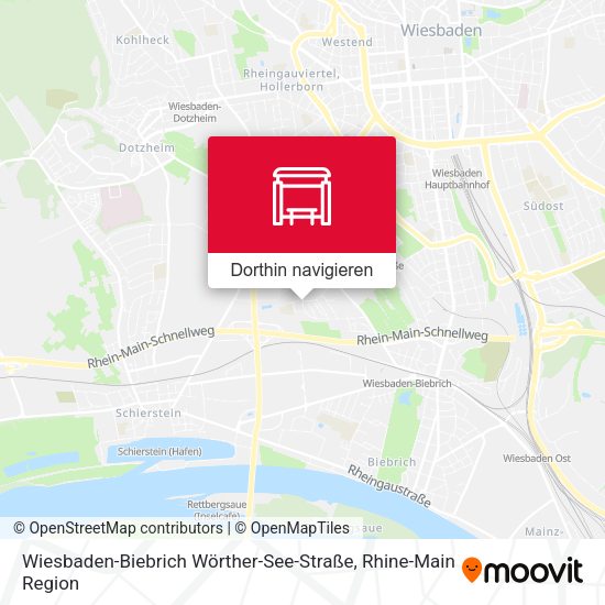 Wiesbaden-Biebrich Wörther-See-Straße Karte