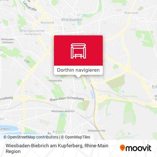 Wiesbaden-Biebrich am Kupferberg Karte