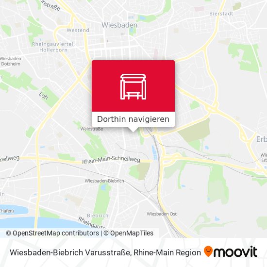 Wiesbaden-Biebrich Varusstraße Karte