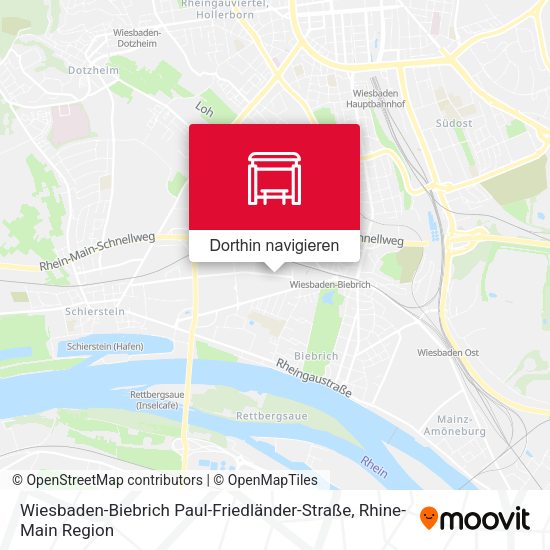 Wiesbaden-Biebrich Paul-Friedländer-Straße Karte