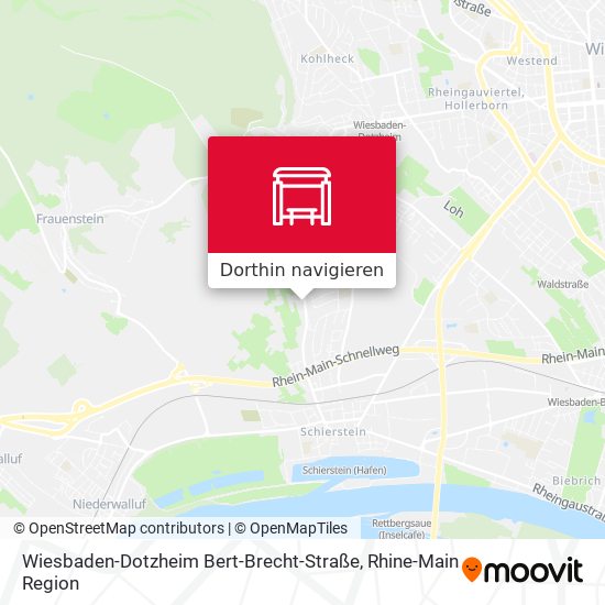 Wiesbaden-Dotzheim Bert-Brecht-Straße Karte