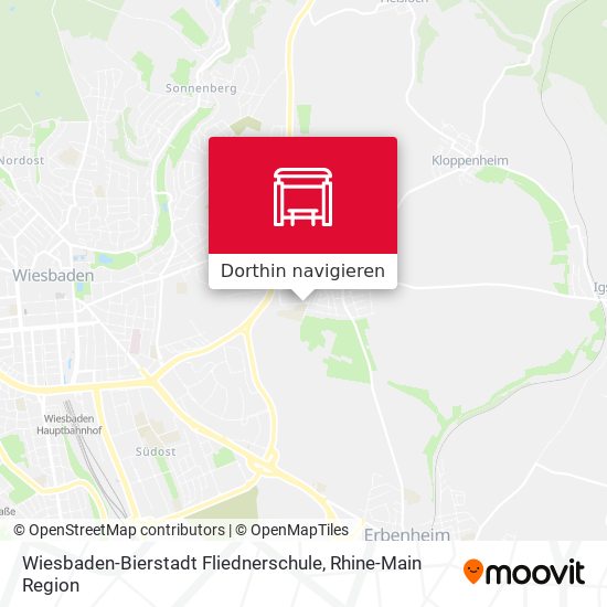 Wiesbaden-Bierstadt Fliednerschule Karte