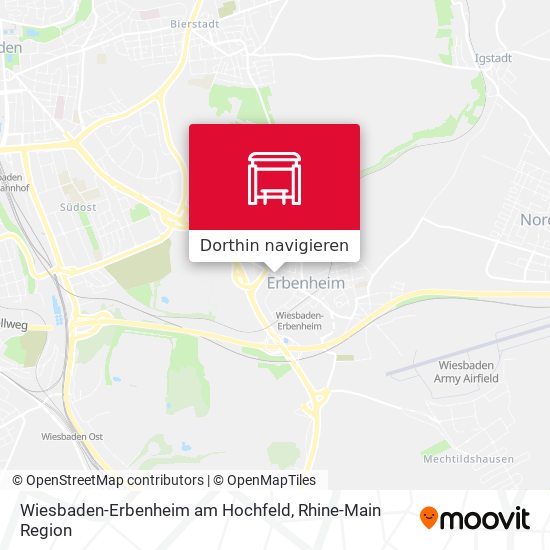 Wiesbaden-Erbenheim am Hochfeld Karte