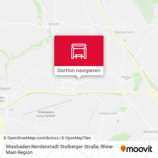 Wiesbaden-Nordenstadt Stolberger Straße Karte