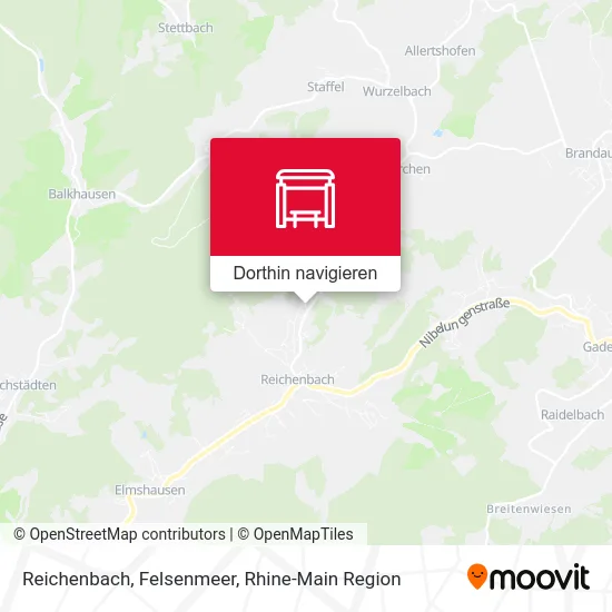 Reichenbach, Felsenmeer Karte