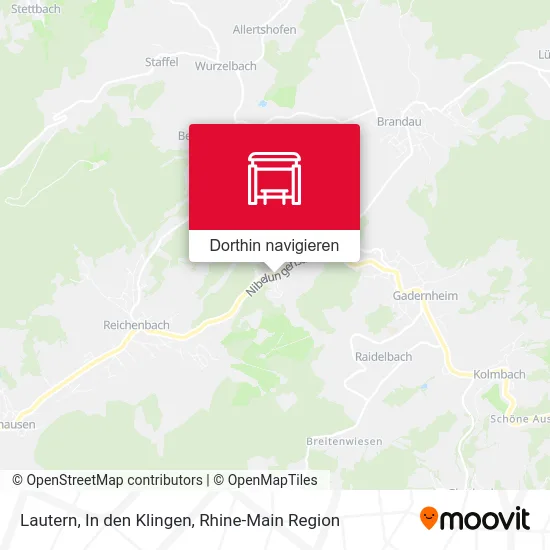 Lautern, In den Klingen Karte