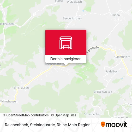 Reichenbach, Steinindustrie Karte