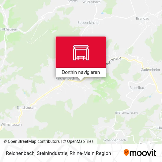 Reichenbach, Steinindustrie Karte