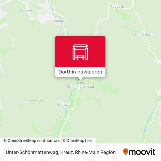 Unter-Schönmattenwag, Kreuz Karte