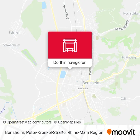 Bensheim, Peter-Krenkel-Straße Karte