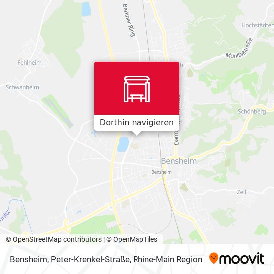 Bensheim, Peter-Krenkel-Straße Karte