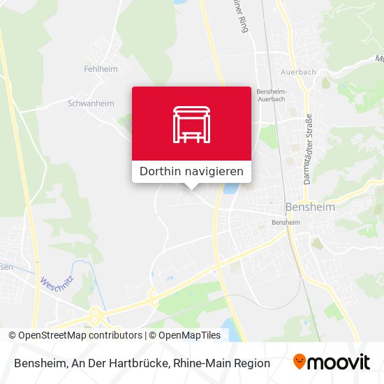 Bensheim, An Der Hartbrücke Karte