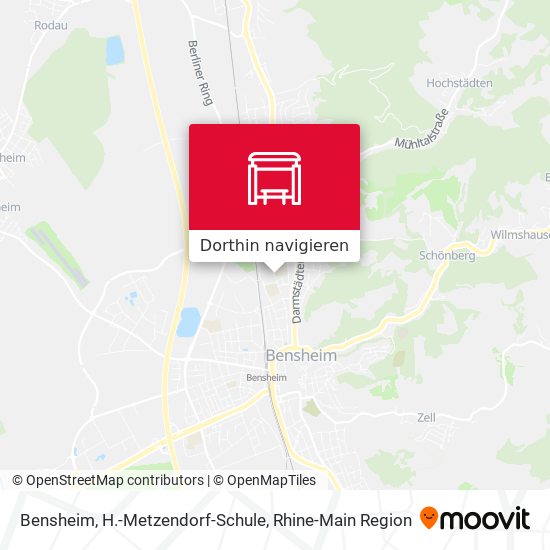 Bensheim, H.-Metzendorf-Schule Karte