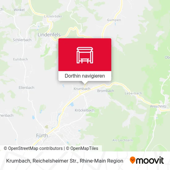Krumbach, Reichelsheimer Str. Karte