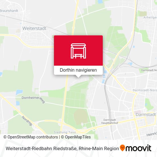 Weiterstadt-Riedbahn Riedstraße Karte