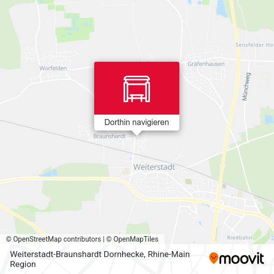 Weiterstadt-Braunshardt Dornhecke Karte