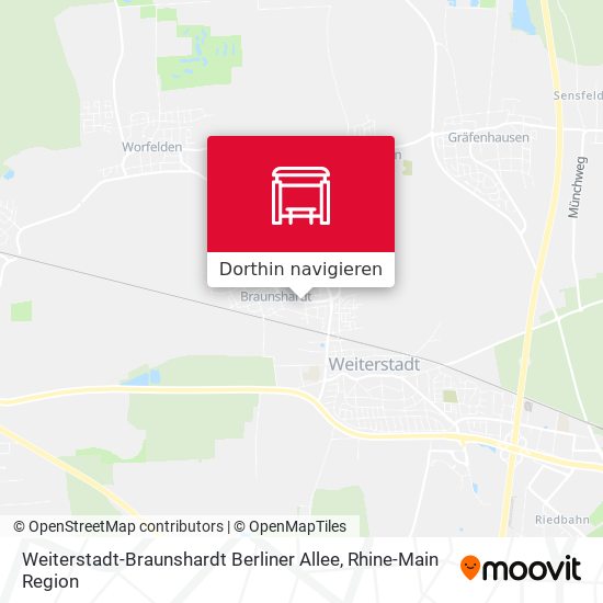 Weiterstadt-Braunshardt Berliner Allee Karte