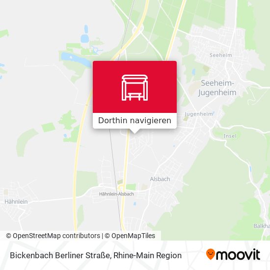 Bickenbach Berliner Straße Karte