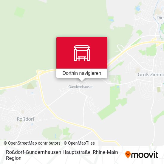 Roßdorf-Gundernhausen Hauptstraße Karte