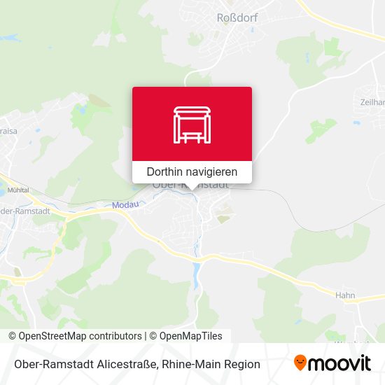 Ober-Ramstadt Alicestraße Karte
