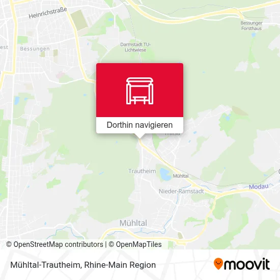 Mühltal-Trautheim Karte