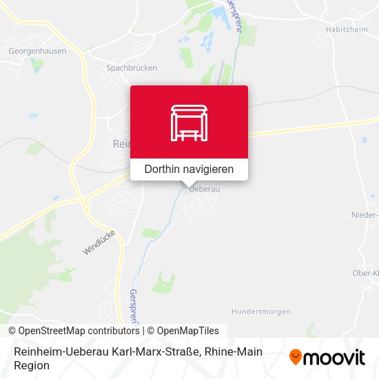 Reinheim-Ueberau Karl-Marx-Straße Karte
