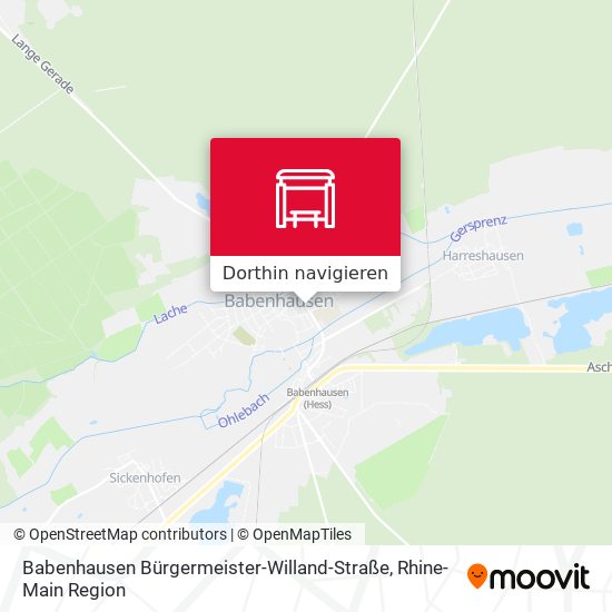Babenhausen Bürgermeister-Willand-Straße Karte