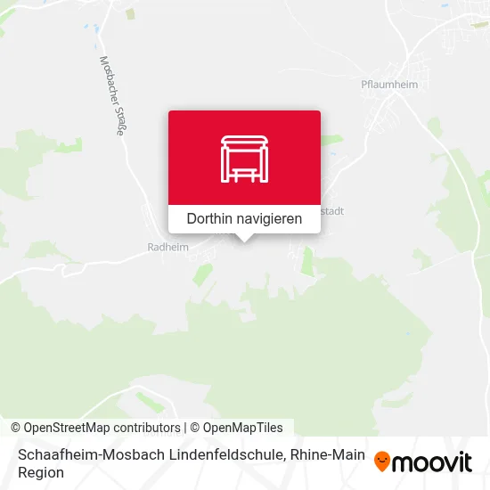 Schaafheim-Mosbach Lindenfeldschule Karte