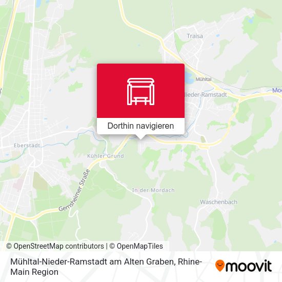 Mühltal-Nieder-Ramstadt am Alten Graben Karte