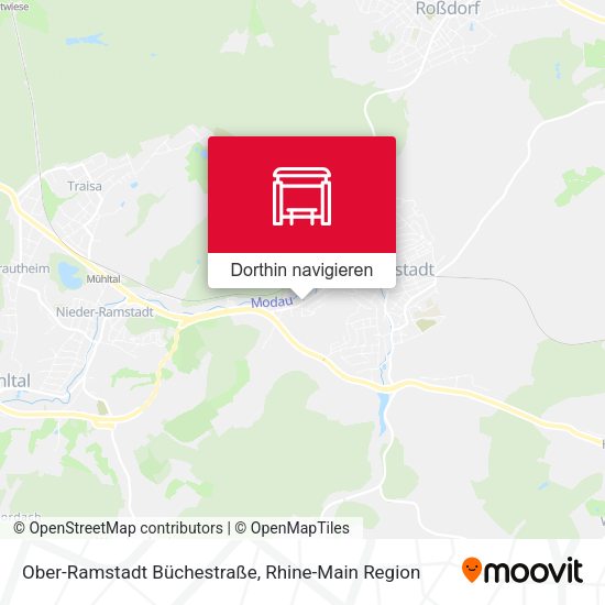 Ober-Ramstadt Büchestraße Karte