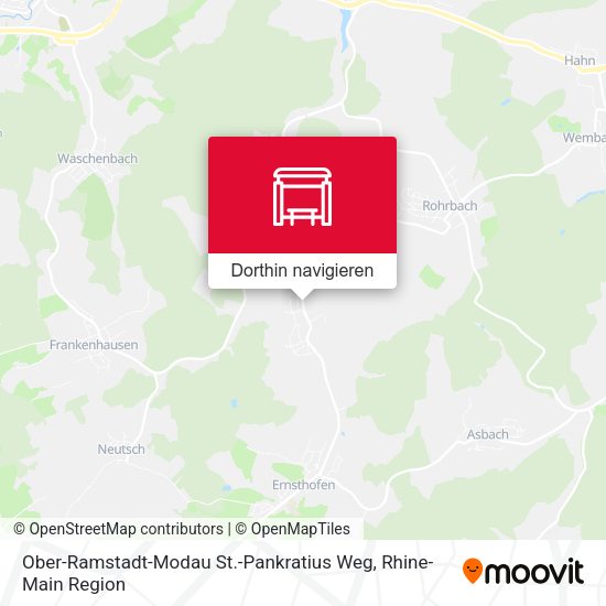 Ober-Ramstadt-Modau St.-Pankratius Weg Karte