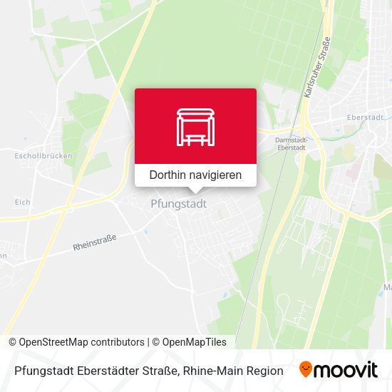 Pfungstadt Eberstädter Straße Karte