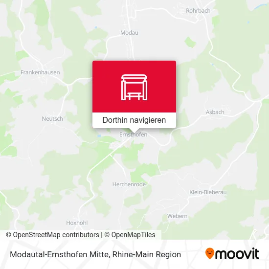 Modautal-Ernsthofen Mitte Karte