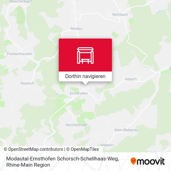 Modautal-Ernsthofen Schorsch-Schellhaas-Weg Karte