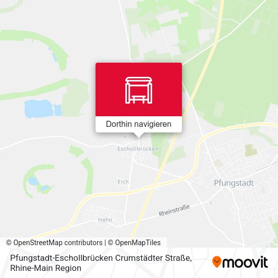 Pfungstadt-Eschollbrücken Crumstädter Straße Karte